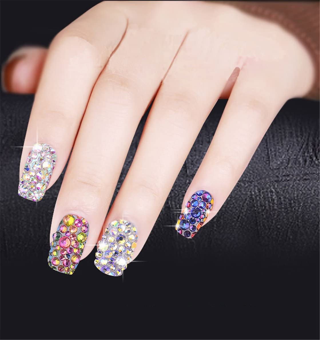 3000 Pieces SS12 3mm Flatback Rhinestones Clear Glass Round Gems Crystals for Nail Art DIY Crafts Clothes Shoes Bags （Light Pink）