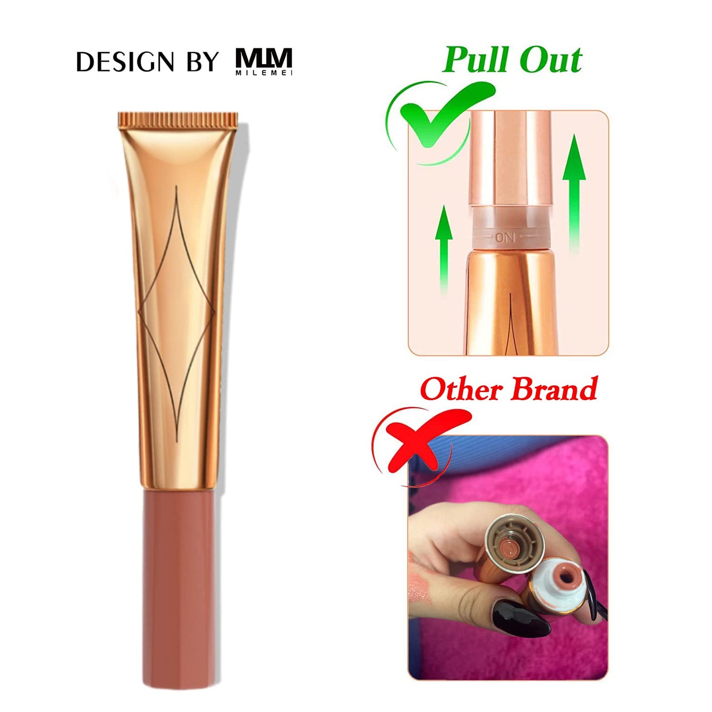 Liquid Blush Beauty Wand, Face Concealer Contouring With Halo Glow Liquid Filter Long Lasting & Smooth Matte Finish Liquid Illuminator Makeup Stick (02 Peach Pink)