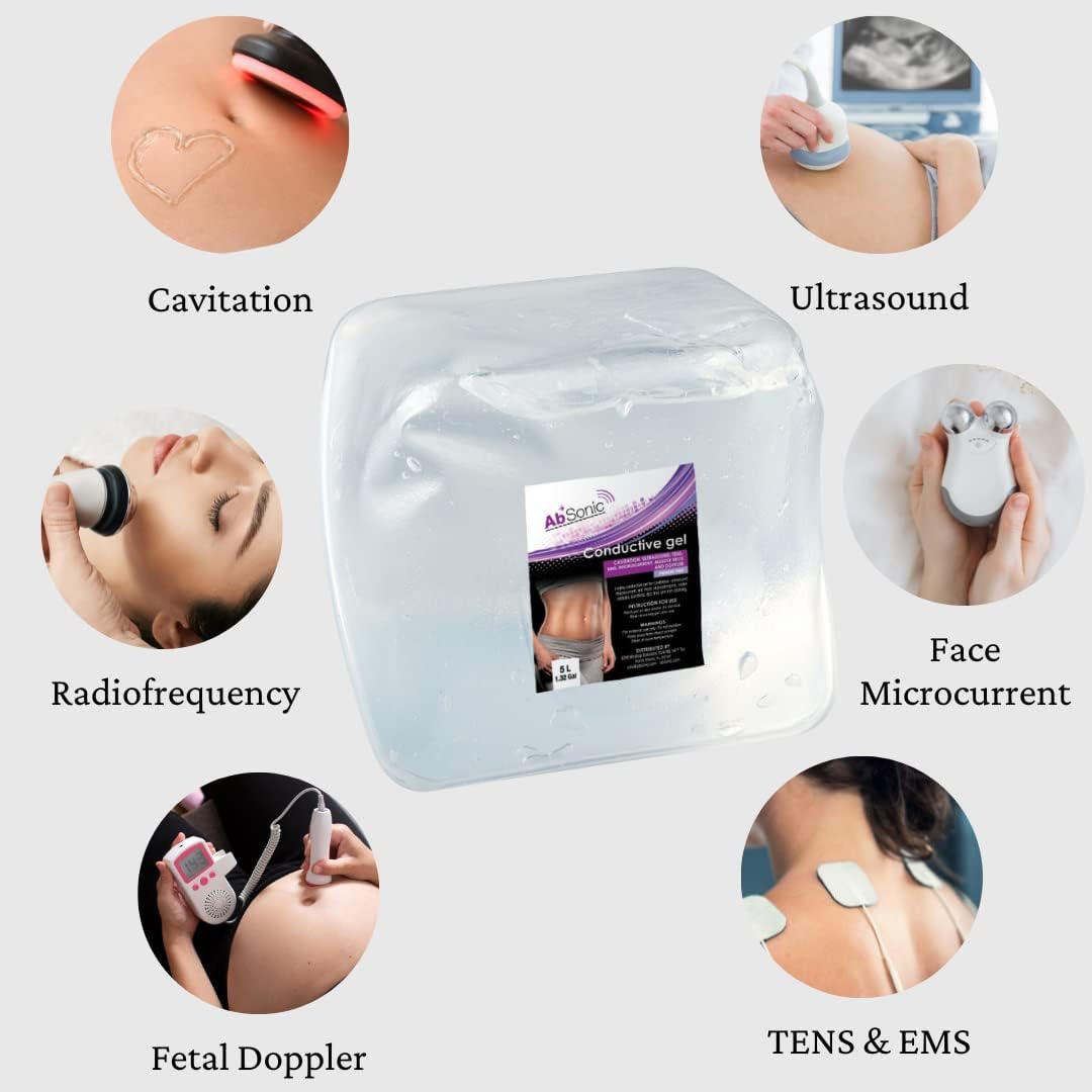 Absonic - Conductive Gel for Body Contouring & Skin Rejuventation Devices - Paraben-Free - 5L