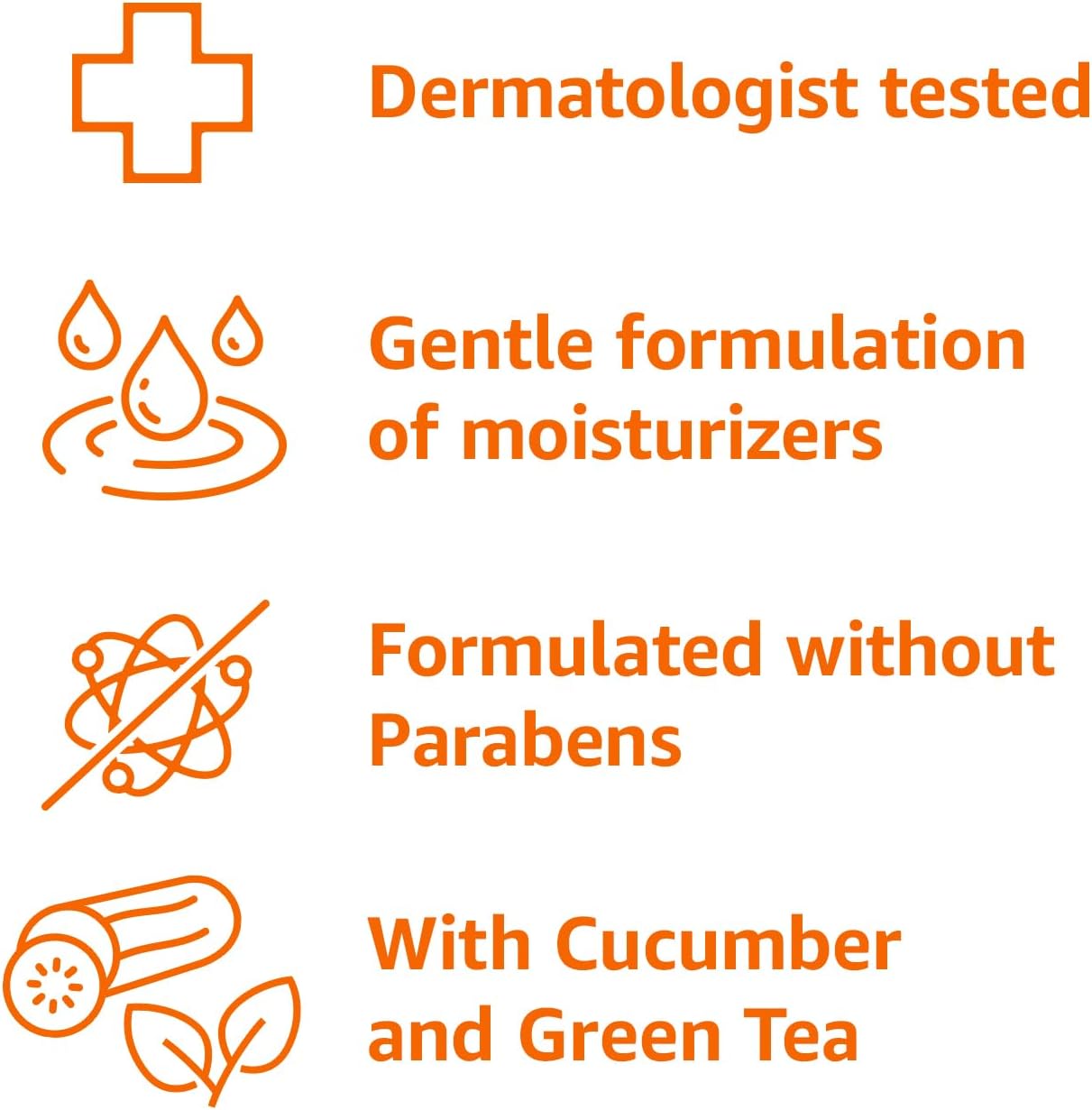 Amazon Basics Body Wash for Refreshing Skin, Cucumber, 22 fl oz (Pack of 1)