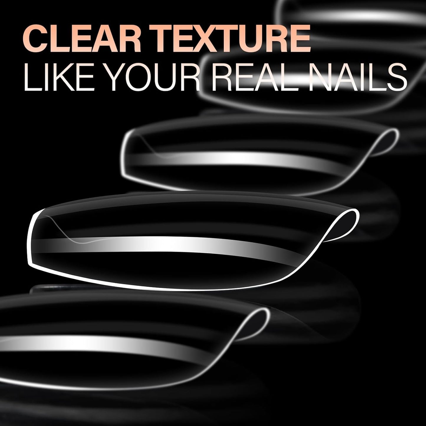 AILLSA Short Coffin Nails Clear Full Cover Nail Tips Medium Gel Fake Nails Tips for DIY Press on Nail Extension, 216PCS 12 Sizes False Acrylic Preshaped Gelly Soft Nail Tip for Women