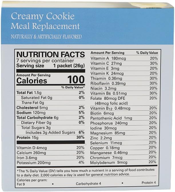 BariatricPal 15g Protein Shake or Pudding (Aspartame Free) - Creamy Cookie (1-Pack)
