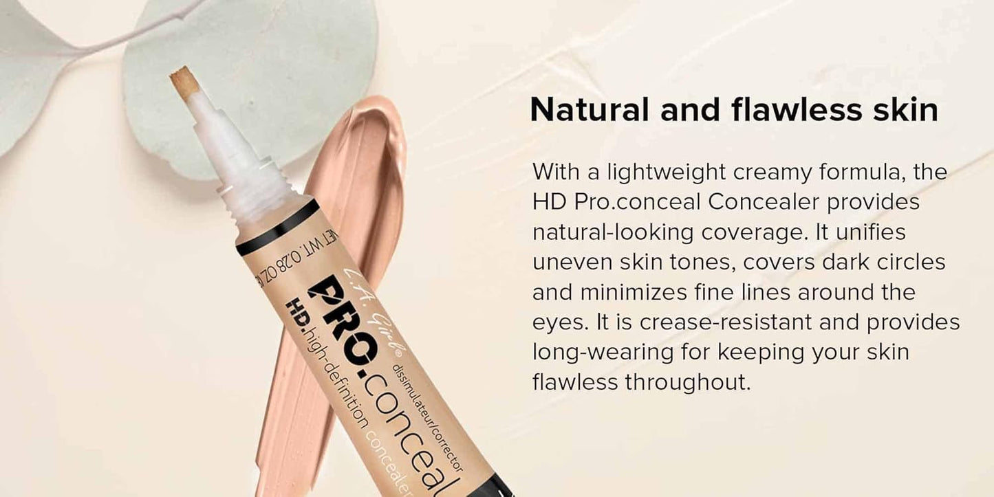 LA Girl Pro High Definition Concealer (1, GC 971 Classic Ivory), 16 Ounce