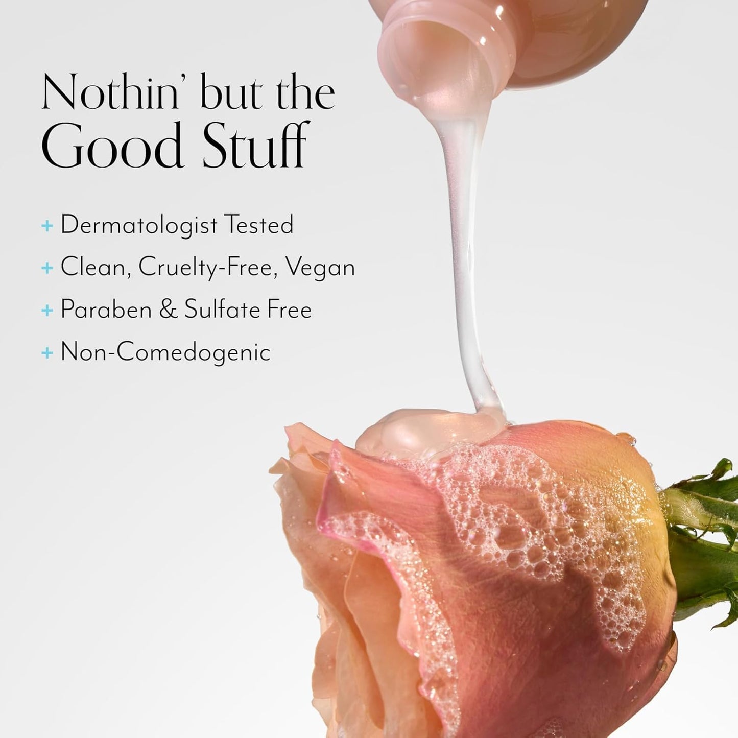 Bliss Rose Gold Rescue Foaming Face Wash – 6.4 Fl Oz – Gentle Cleanser for Sensitive Skin with Rose Water & Colloidal Gold – Non-Drying, Vegan & Cruelty-Free – Removes Makeup & Dirt