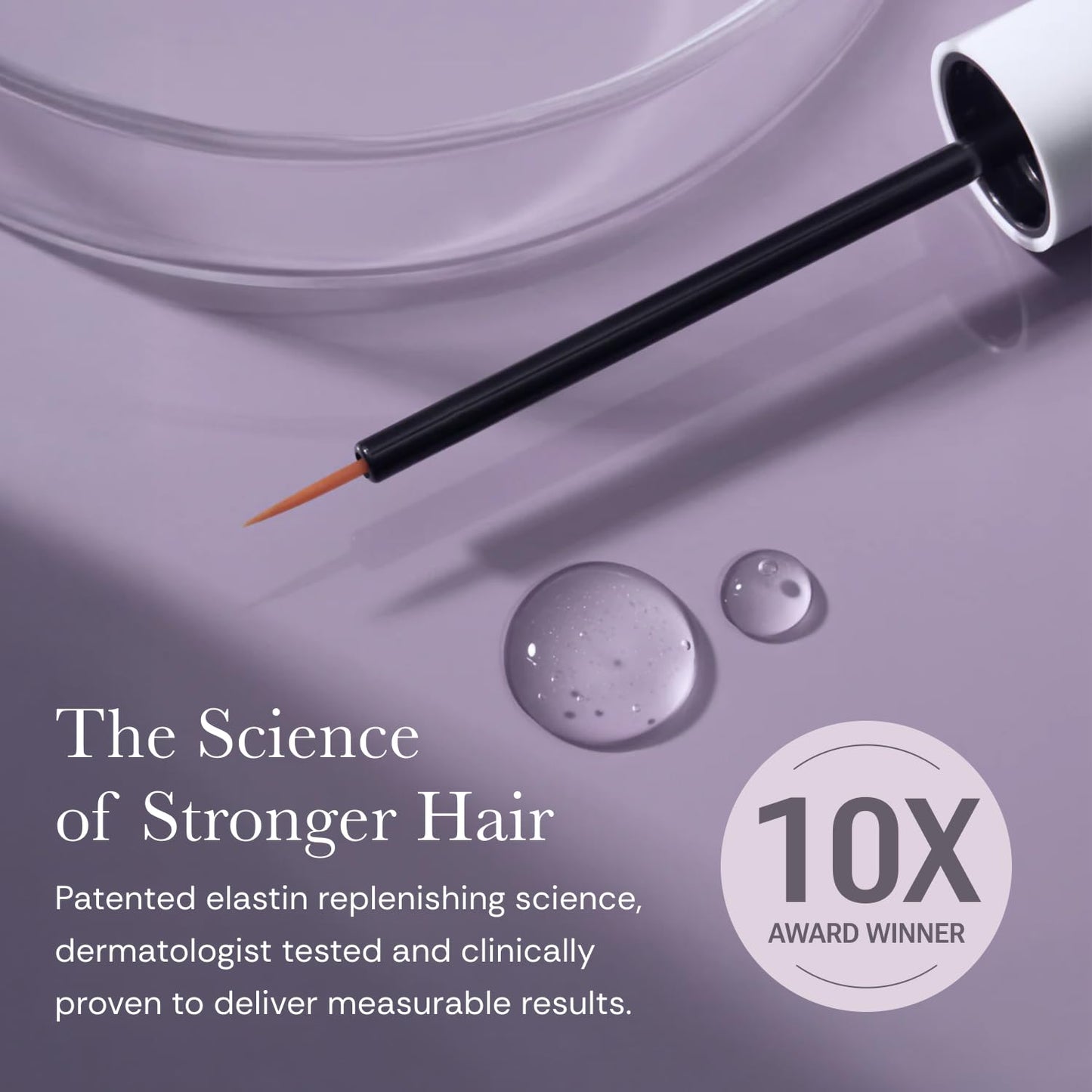 NULASTIN Eyelash Serum for Thicker-Looking Lashes - Follicle Fortifying LASH Serum - Clinically Tested Eyelash Enhancing From the Experts in Brows and Lashes (2 Pack, 0.1 Fl Oz Each)