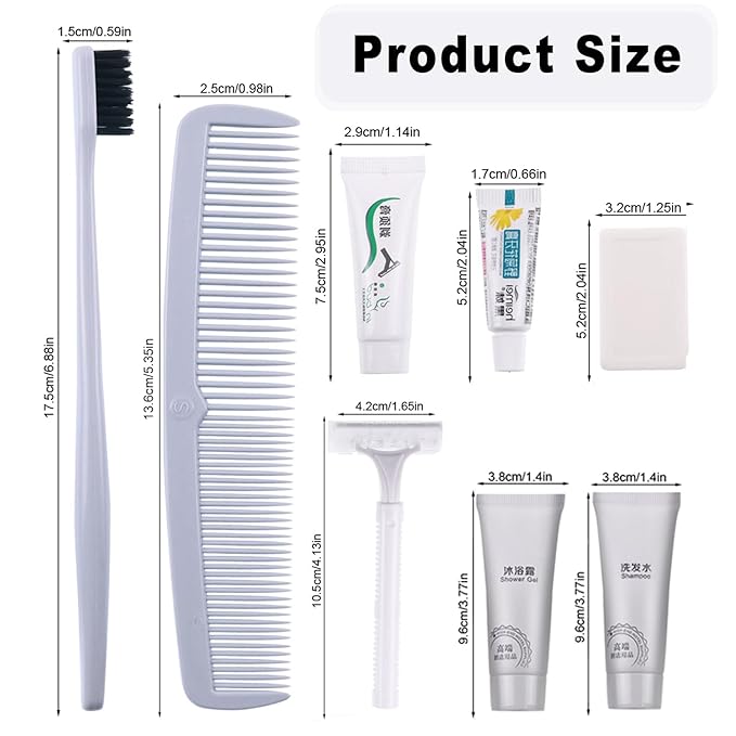 Hygiene Kit, Hygiene Kit Bulk, Individually Packed,The Travel Hygiene Kit Is Fully Equipped, Convenient For Personal Washing, Convenience Kits Suitable For Hotel, Home, Camping, Travel ( Pack-25)