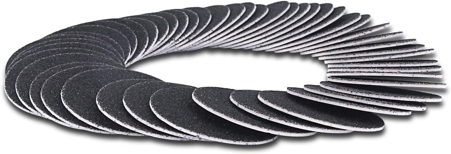 60pcs Replaceable Sandpaper Refill Discs for Electric Foot File Callus Remover Hard Dry Dead Skin Removal (Medium 100 Grit)