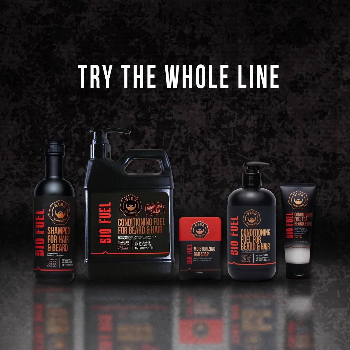 GIBS BioFuel Hair Conditioner For Men - Beard & Hair Conditioner, 3.25 oz