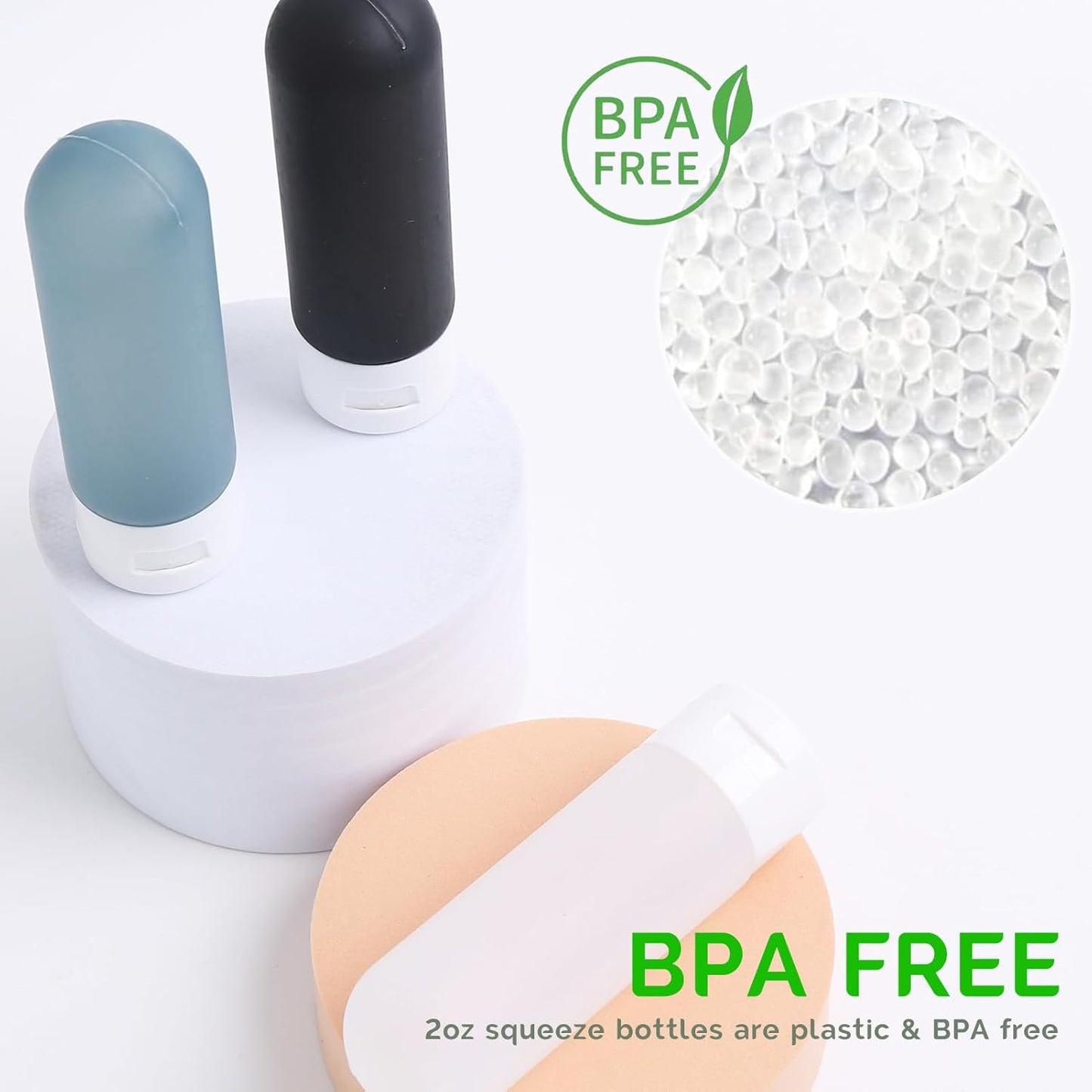 20 Pack Travel Bottles Set for Toiletries TSA Approved Leak Proof Travel Size Containers Kit Portable Refillable Travel Accessories for Shampoo Conditioner Lotion Liquids (Dark Color)