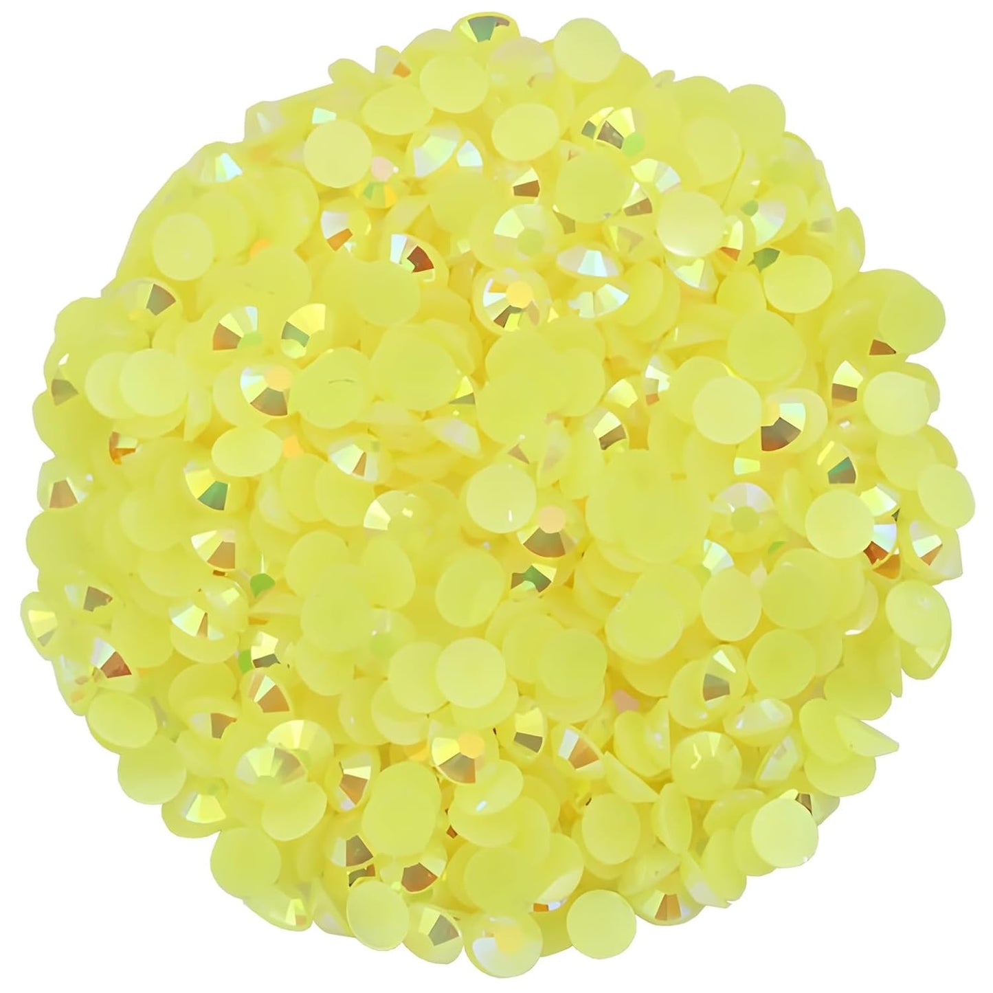2250 Pcs SS16 4mm AB Flatback Rhinestones for Nails Art Crafts Glitter Round Shine Gems Crystals DIY Clothes Shoes （Citrine AB）
