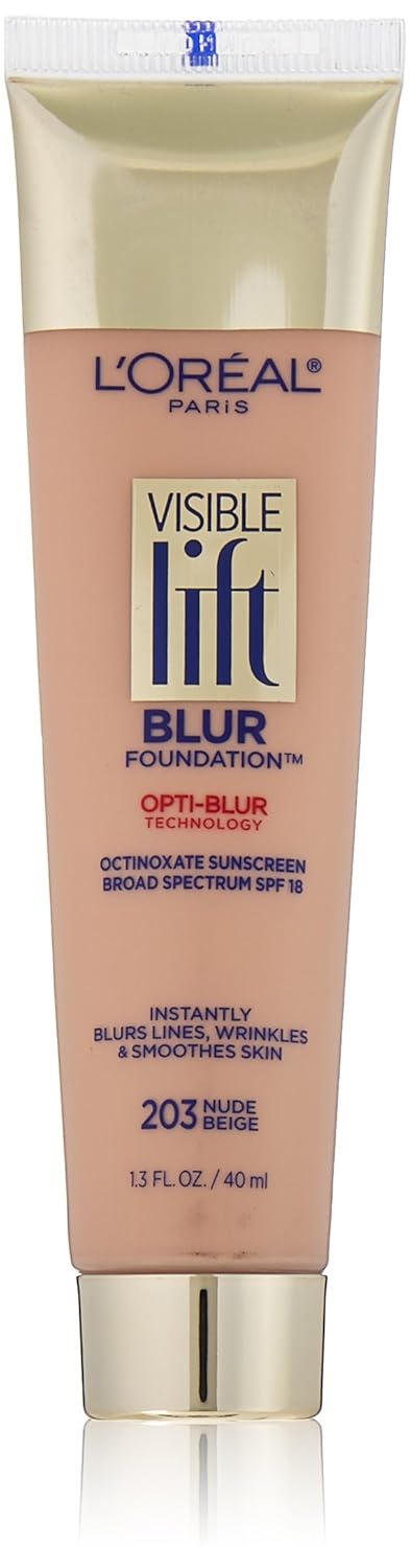 L'Oréal Paris Visible Lift Blur Foundation, Nude Beige, 1.3 fl. oz.