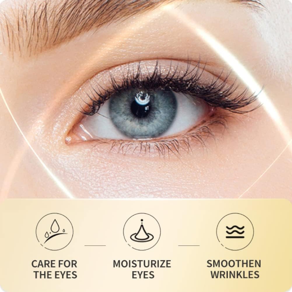 Eye Serum, Under Eye Roller Cream for Dark Circles, Anti-aging Wrinkles And Firming, 360° Massage Ball Ice Roller For Fine Lines, Bags, Puffy Eyes, Eye Skin Care For Women Men