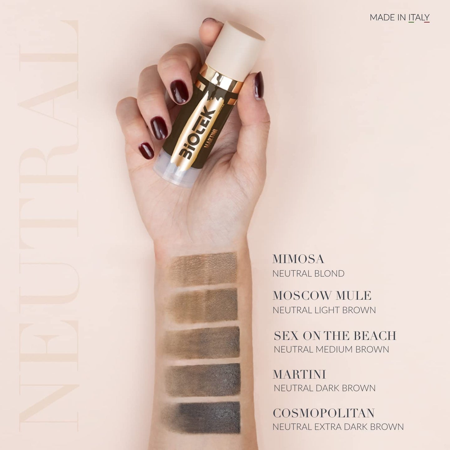 Biotek Rapid Shading Brow Pigment Kit for Permanent Makeup - Made in Italy - Rapid Shading