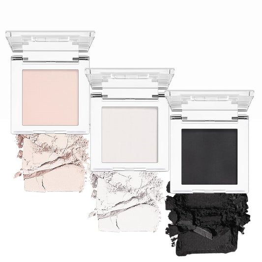 AMY'S DIARY White Black Pink Matte Eyeshadow Palette 3 pics set – Long-Lasting & Highly Pigmented, Vegan & Cruelty-Free