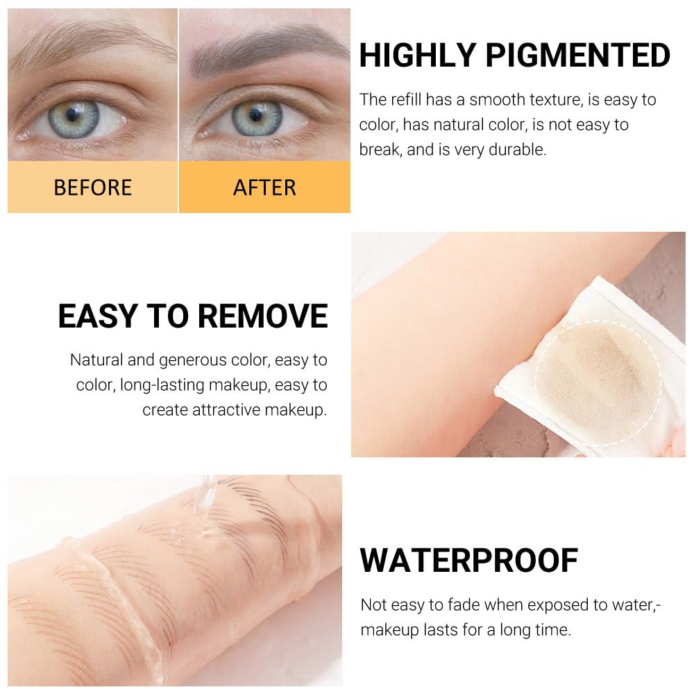 12Pcs Eyebrow Pencils for Women, Wooden Hard-Core Black Eyebrow and Eyeliner Pencil, Long Lasting Waterproof and Sweat-Proof, Beginner Makeup Brow Pencil, Create a Natural Eye Brow Makeup