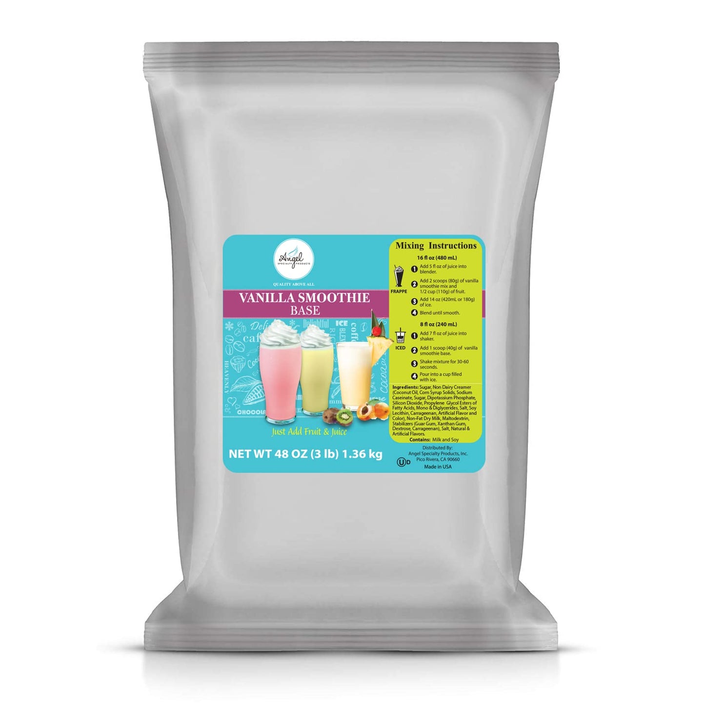 Vanilla Smoothie Base by Angel Specialty Products [3LB]