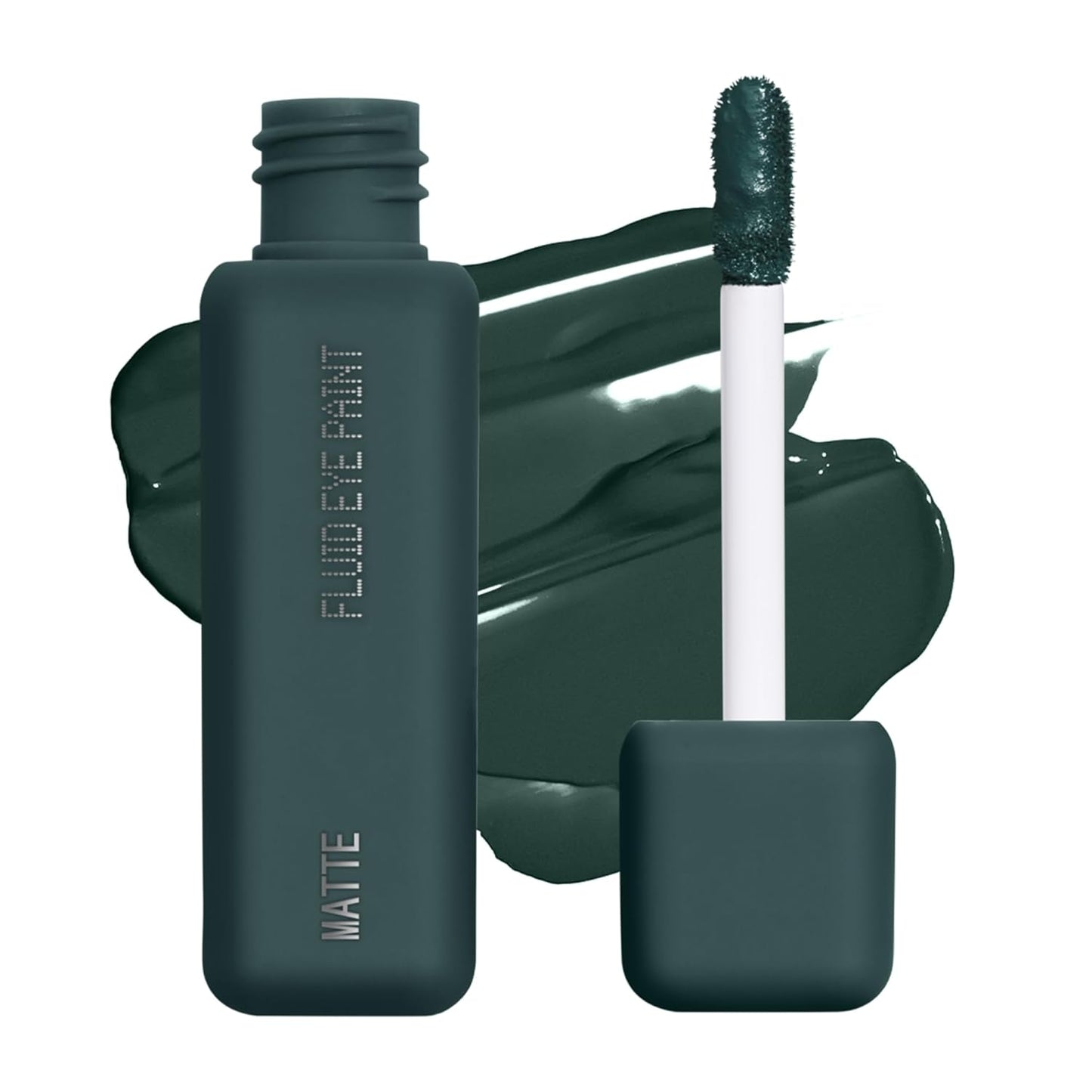 about-face Matte Fluid Eye Paint Smoke Signal – High-Pigment Liquid Eyeshadow, Long-Lasting, No-Budge Matte Finish, Vegan & Cruelty-Free (Deep Green)