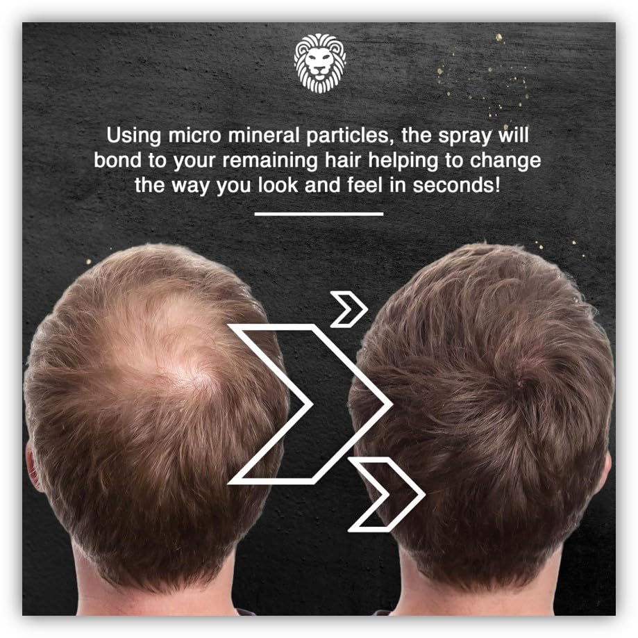 Hair Thickening Fiber Spray by Mane (100ml, Light Brown)