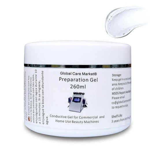 Preparation Gel – RF Conductive Gel with Hyaluronic Acid for Use With Radio Frequency Face and Body Machines, Skin Cooling Gel Primer for IPL Hair Removal Device