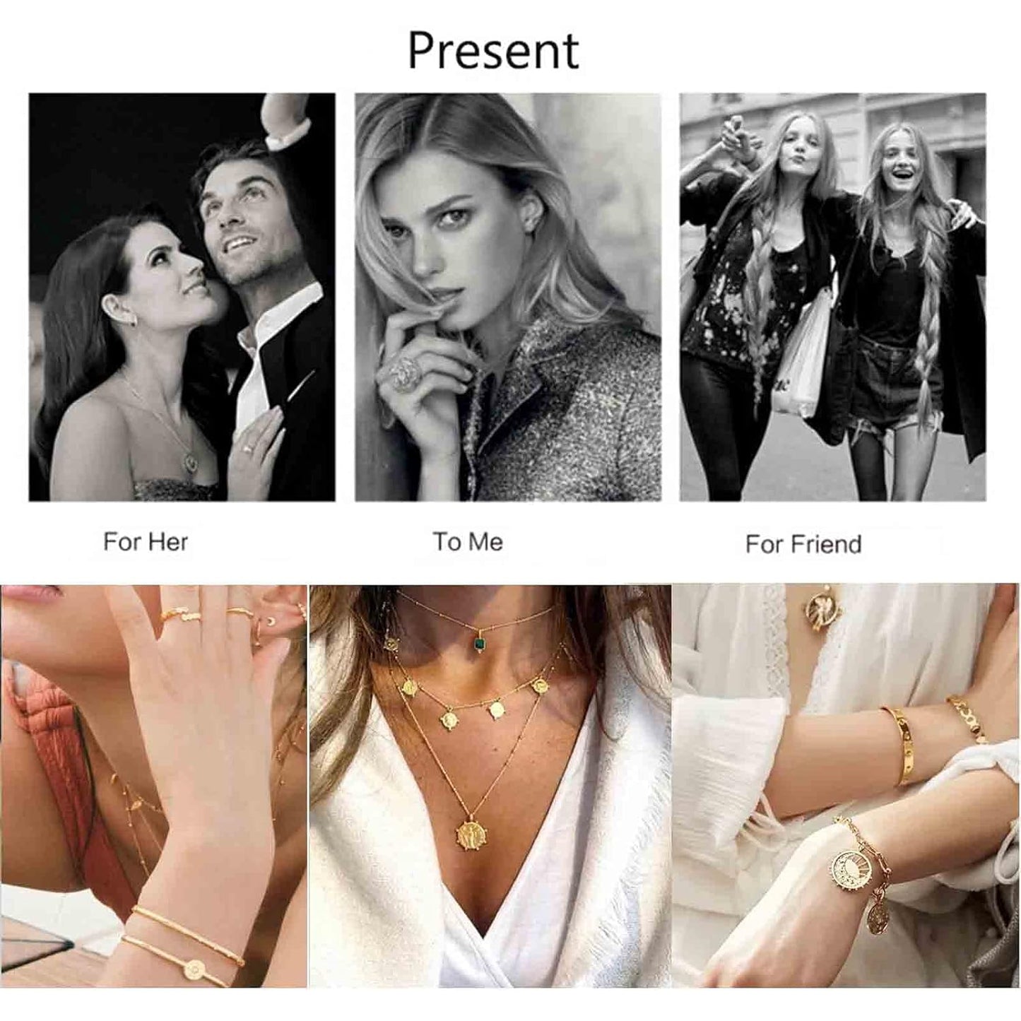 Boho Layered Satellite Disc Choker Necklace Gold Sequin Disc Chain Necklace Vintage Double Layer Necklace Short Collarbone Necklace Chain Jewelry for Women and Girls Gift