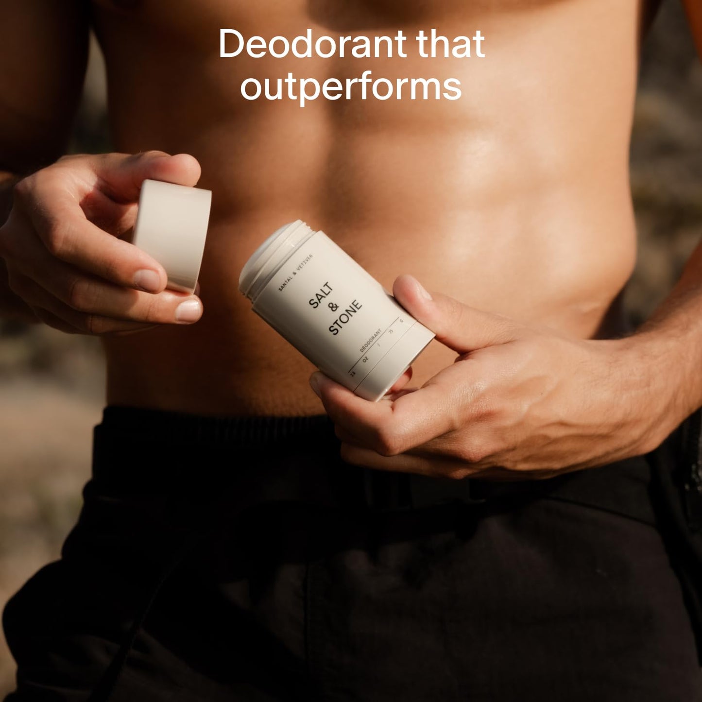 SALT & STONE Aluminum Free Deodorant | Extra Strength 48 Hour Protection for Women & Men | Made with Seaweed Extracts, Shea Butter & Prebiotics (Neroli & Basil)
