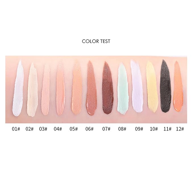 Mallofusa Single Color Face Makeup Concealer Foundation Palette Creamy Moisturizing Concealing 0.49oz (Light Beige)