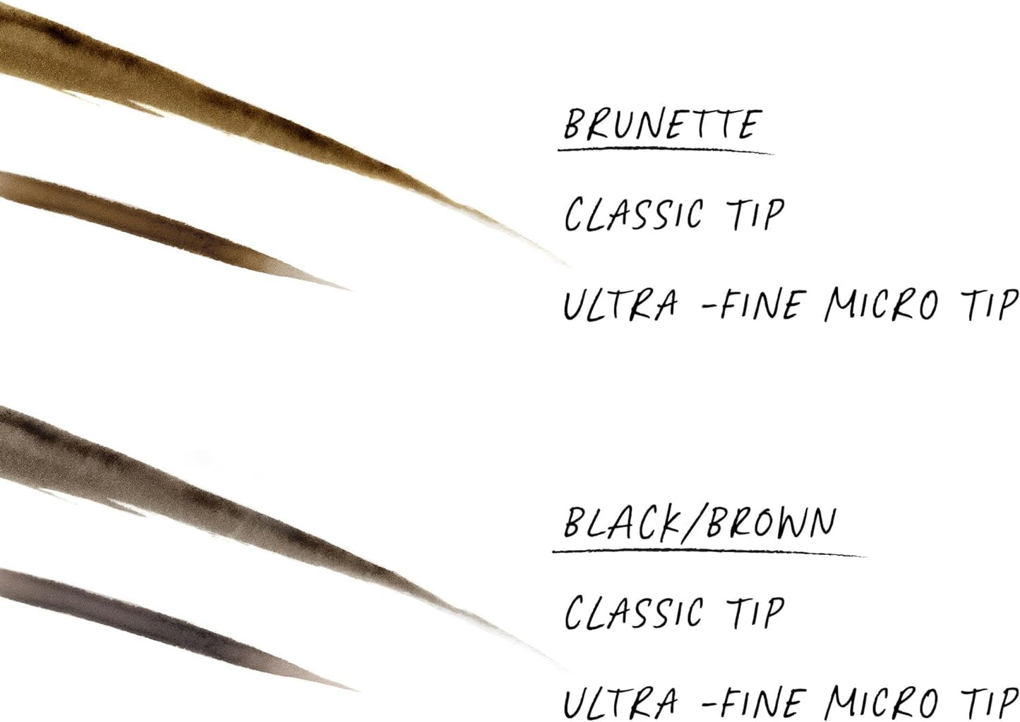 WUNDERBROW Thicker Brow Pen Duo, Dual Ended Pen, Vegan & Cruelty Free (Black/Brown)