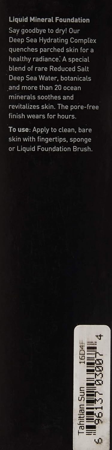 Youngblood Clean Luxury Cosmetics Liquid Mineral Foundation, Tahitian Sun | Dewy Mineral Lightweight Full Coverage Makeup for Dry Skin Poreless Flawless Tinted Glow | Vegan, Cruelty Free, Gluten-Free