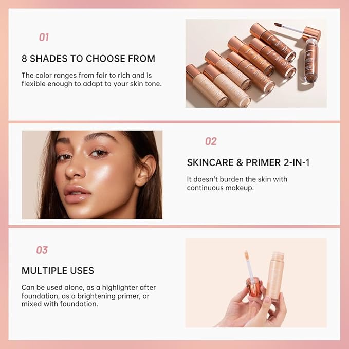 Halo Glow Liquid Face Filter, Complexion Booster For A Glowing, Soft-Focus Look, Infused With Hyaluronic Acid, Vegan & Cruelty-Free 1.06 OZ/31.5ml -03