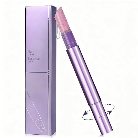 3-in-1 Cuticle Oil Pen, Cuticle Pusher Nail Oil Pen with Rotating Design, Nail Care Pen, Nail Buffer Pen for Hangnails, Dry and Damaged Nails, Moisturize Strengthen Daily Nails Care (1PC)