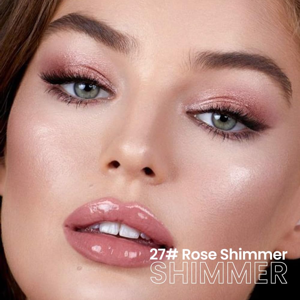 evpct 2Pcs Cream Eye Shadow Brightener Sticks Set for Eyes, Caramel Matte Pencil Eye shadow Applicator Stick Pen Palette Makeup Waterproof sombras en crema para ojos 18 + 27