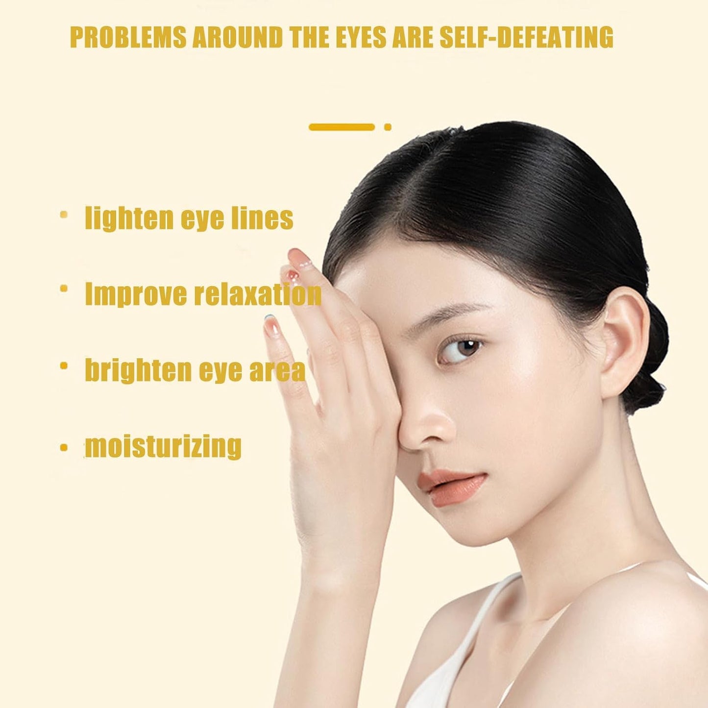 Eye Essence Roll-On,Firms the Skin Around the Eyes,Eye Cream for Dark Circles,Repair Wrinkles Under the Eyes,Intense Hydrating Eye Treatment Serum Oil