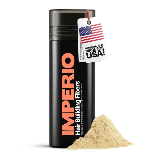 IMPERIO Hair Building Fibers for Thinning Hair - 26g Premium Hair Fibers for Women & Men in Hairdresser Quality - Hair thickening in less than 20 seconds (Light Blonde)