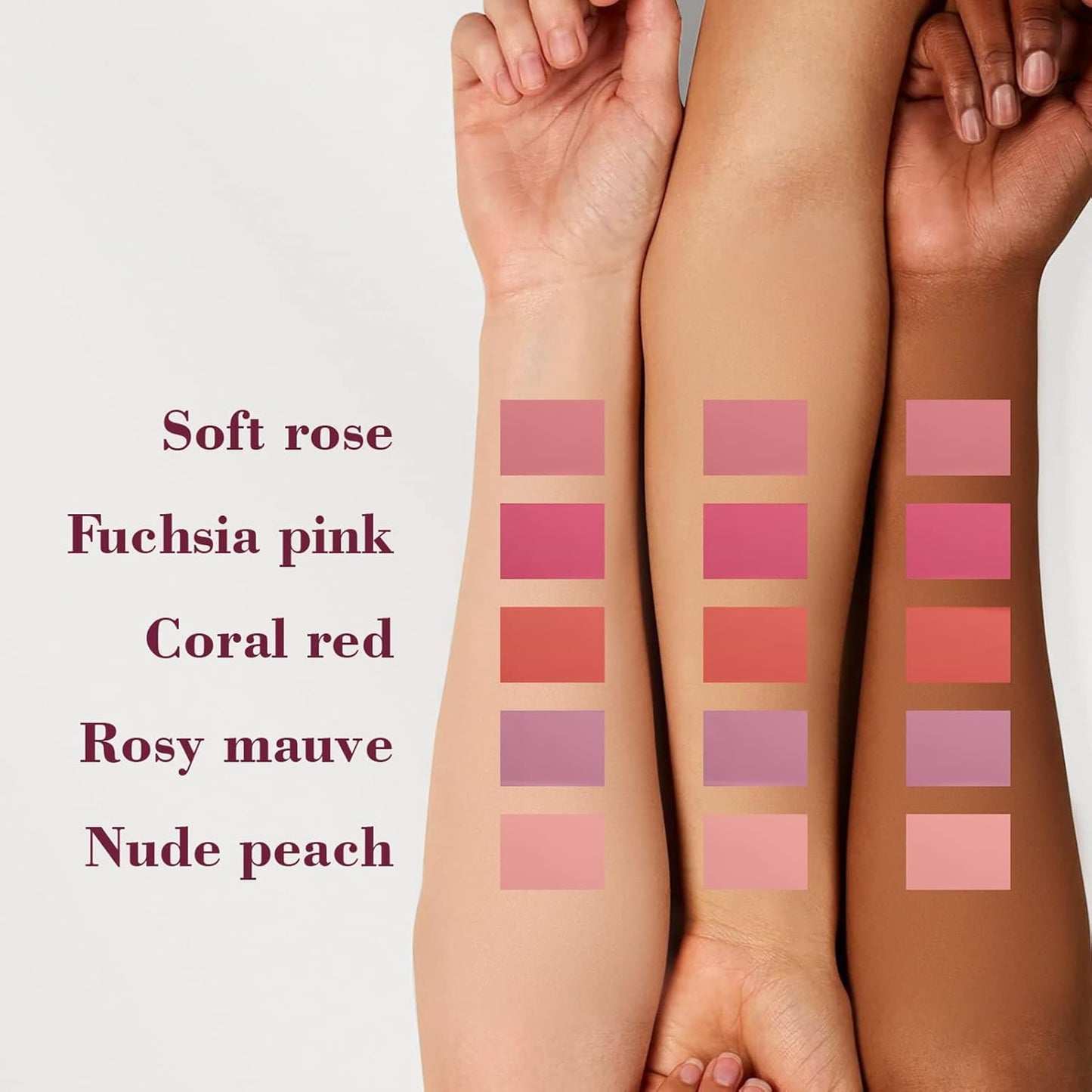 Cilrofelr Dewy Liquid Blush, Soft Cream Liquid Blush for Cheek, Buildable & Blendable Pigment, Lightweight & Smooth Texture, Longwear Formula for a Soft, Natural Flush (01 Soft Rose)