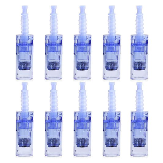 HOKYNATI Microneedling Pen Cartridges, 36 Pin Bayonet Needles, Compatible with Dr Pen A6 N2 M5 M7, 0.3mm Length, 10 Pack