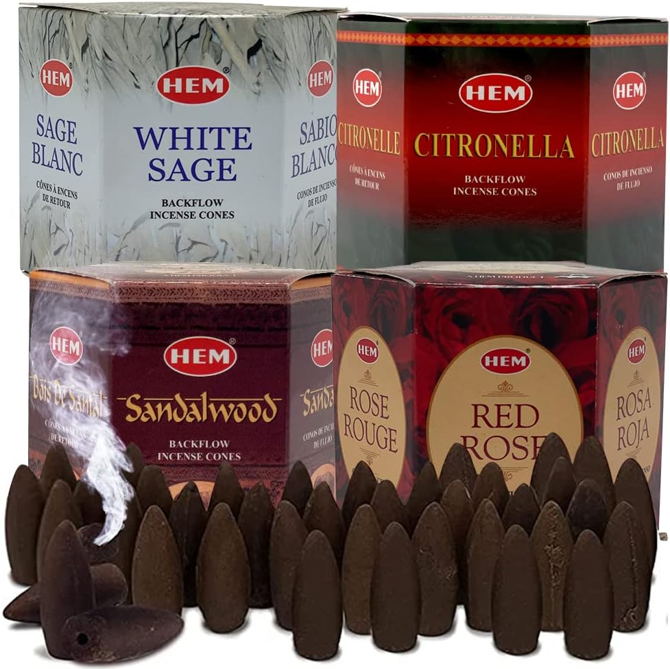Variety Backflow Incense Cones for Waterfall and Mat Bundle Inciensos Aromaticos|Incienso|Inciense|Insienso