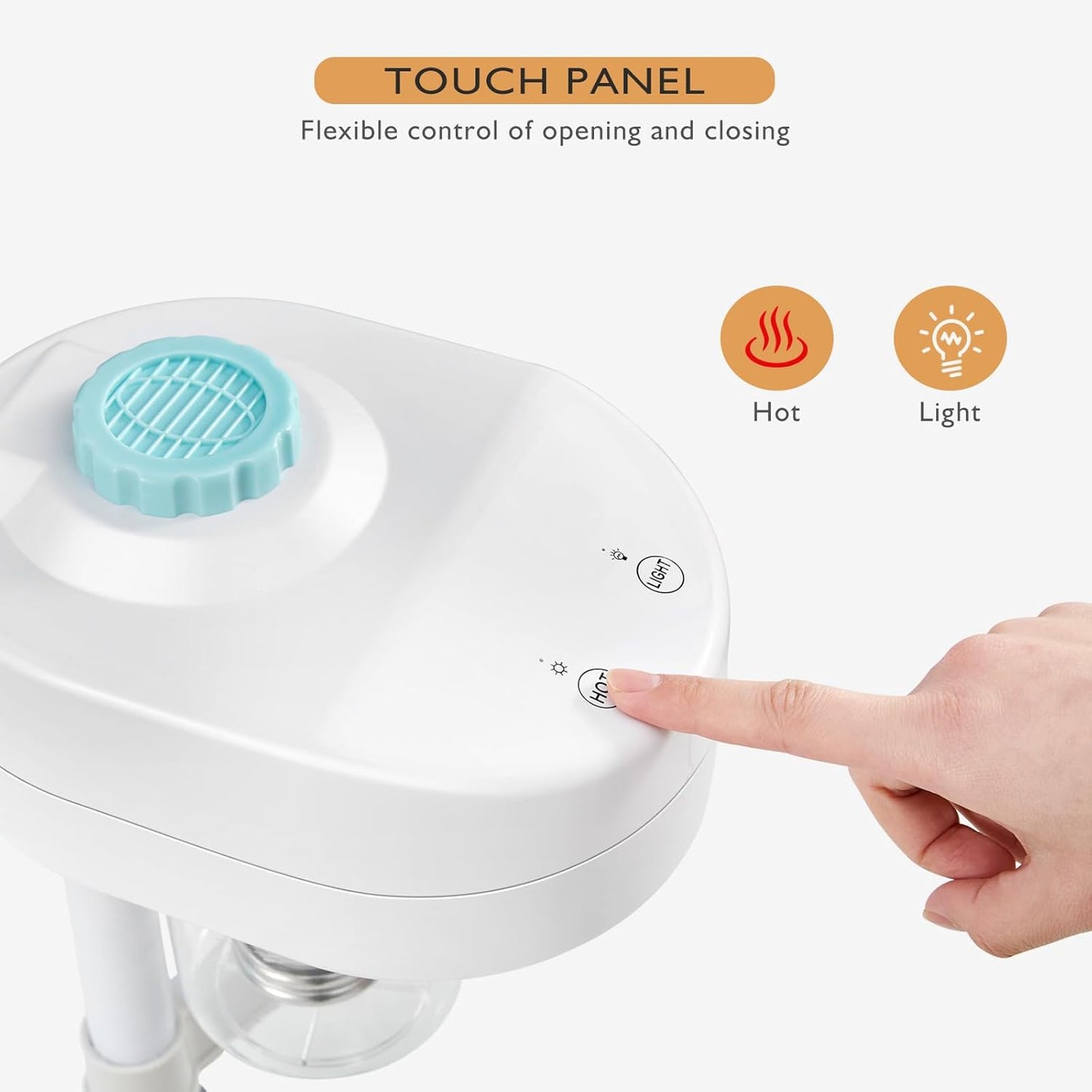 Artist hand Professional Facial Steamer for Face Home Facial Spa with 5X LED Magnifying Lamp Face Steamer Deep Pore Cleansing & Fast Heat Moisturizing Skin Care