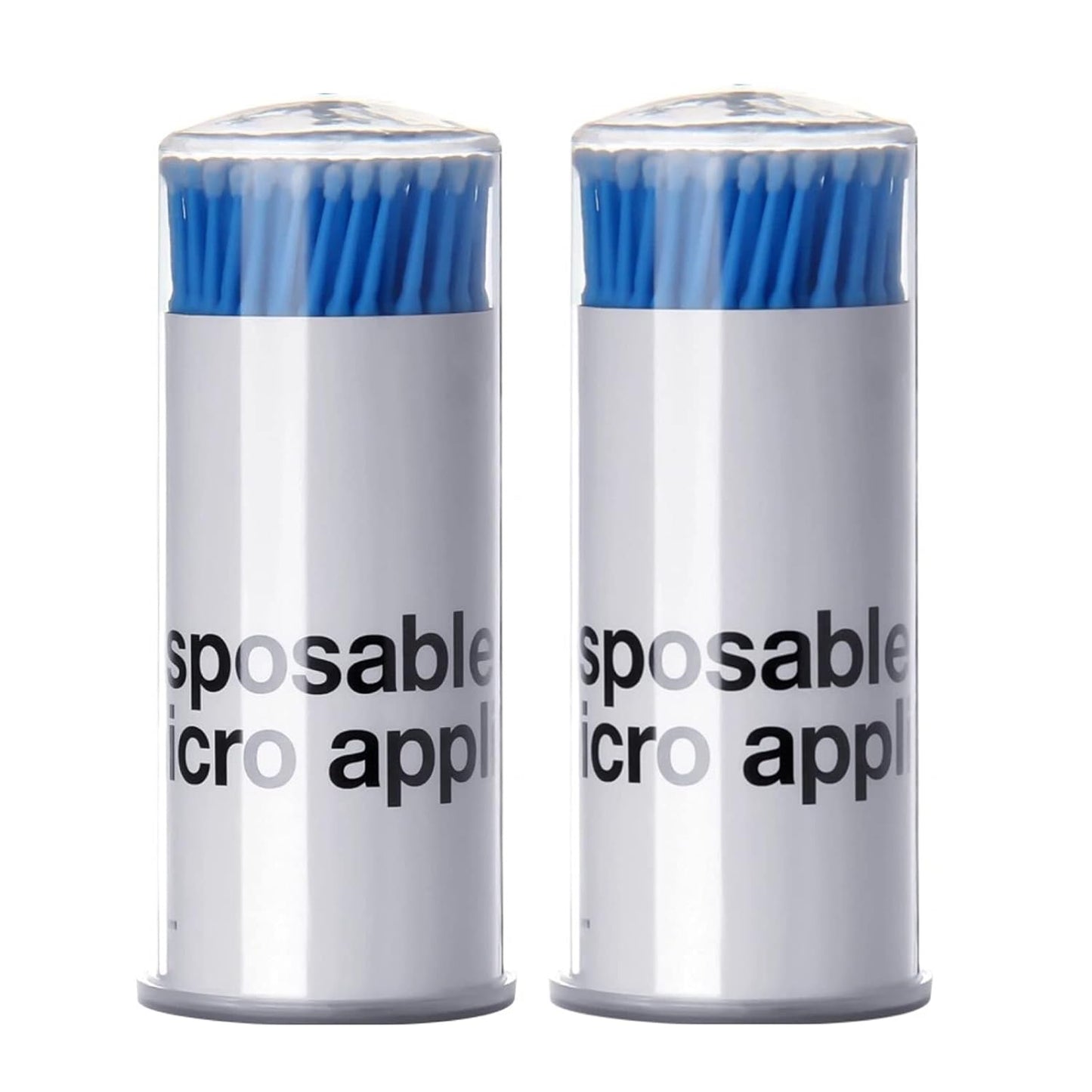 BTYMS 200 Pieces Disposable Micro Applicators Brush Dental Mascara Brushes Micro Swabs Microbrush for Lash Extensions