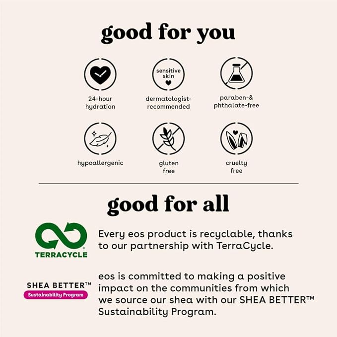 eos 24H Moisture Super Balm- Coconut Milk, Lip Mask, Day or Night Lip Treatment, Made for Sensitive Skin, 0.35 fl oz