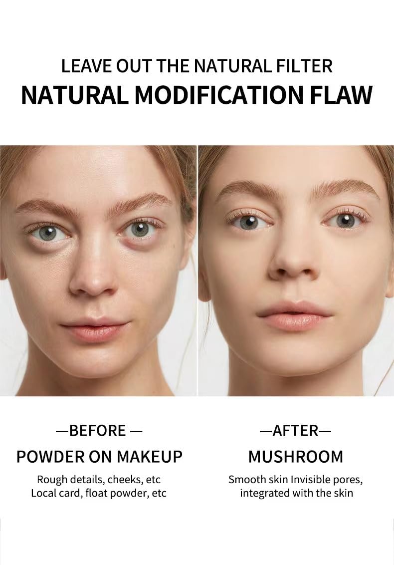 Mushroom Head Air Cushion BB Cream Foundation Cream for Face Makeup Concealer Cushion for Face Comestics Make Up Cushion Compact Natural