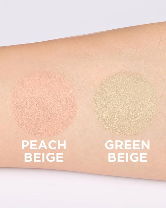 THESAEM Cover Perfection Pot Concealer #Green Beige - High Adherence & Coverage Balm, Conceals & Corrects Redness Spots, Matte Finish Sebum Control for Oily and Combination Skin