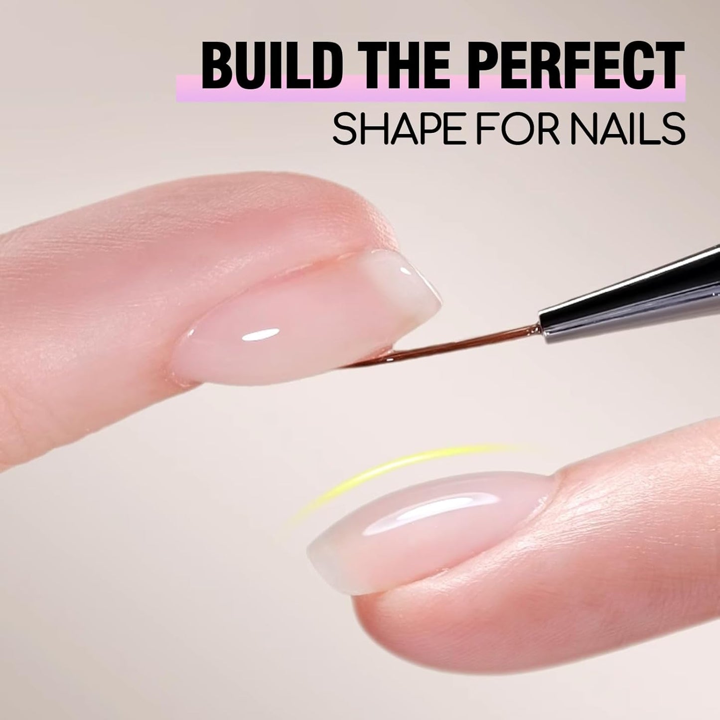 ADHERE Clear Builder Gel for Nails - LED Cured, Extension Rhinestone Nail Glue Gel