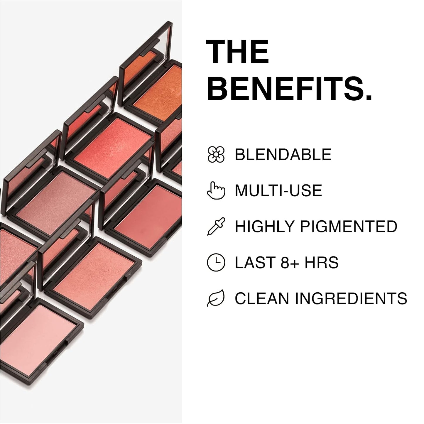 Makeup Powder Blusher - "Cosmo" - 4g / 0.141 oz - Full Coverage, Natural Blush - Soft, Buildable Pink, Coral, Peach & Golden Hues - Matte & Shimmering Shades Gives Cheeks a Radiant Glow