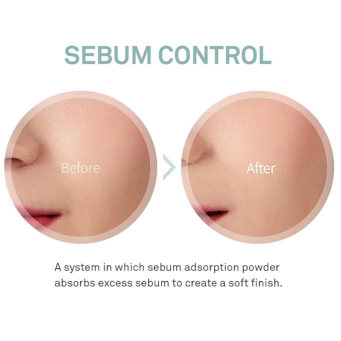 SAAT INSIGHT Anewm Sebum Control Drying Powder 5g - Oil Control Powder for Long-Lasting Clean Skin, Sebum Control Blotting Powder to Provide Transparent Makeup Finish, and Blur Fine Lines & Pores