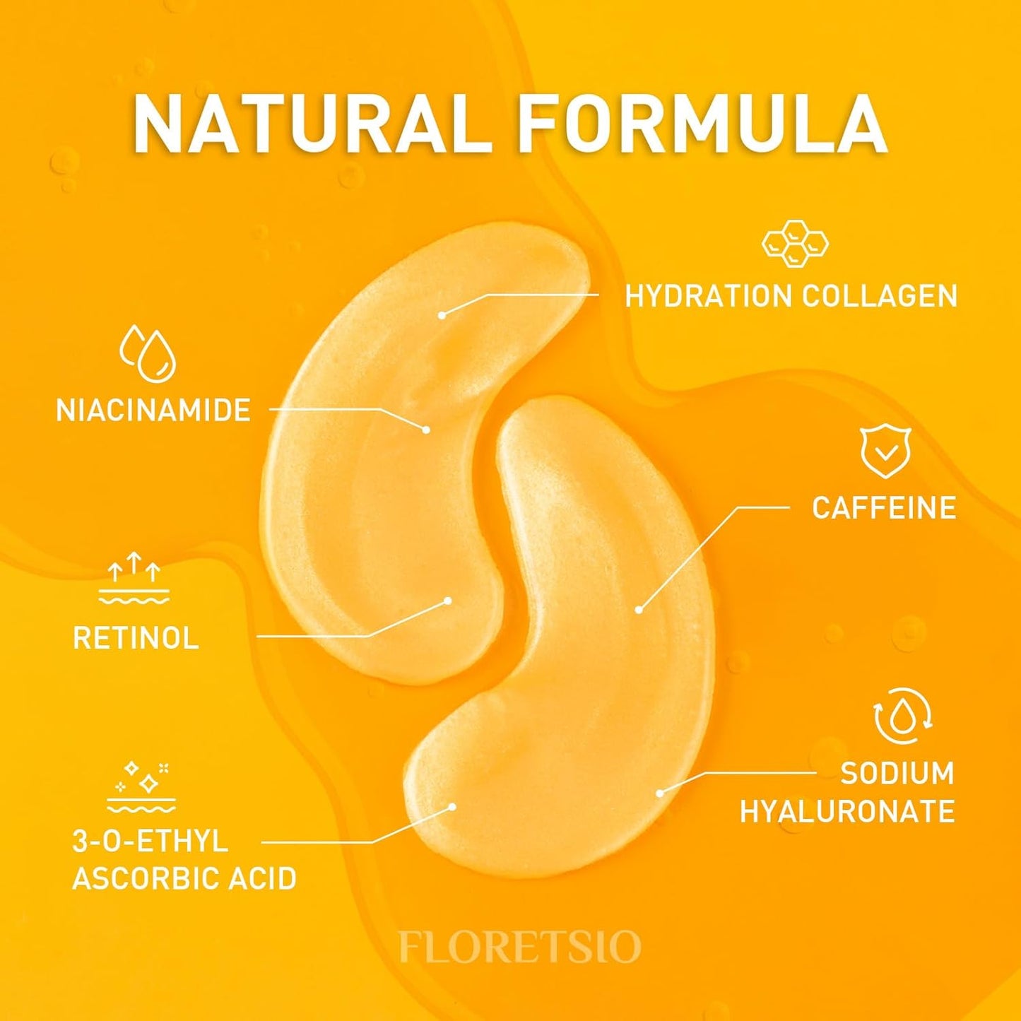 30 Pair - Under Eye Patches for Dark Circles 24K Gold Collagen Eye Mask for Puffy Eyes Reduce Wrinkles and Eye Bags, Anti-Aging Retinol Hydrating Gel Eye Pads Skincare Eye Treatment Products