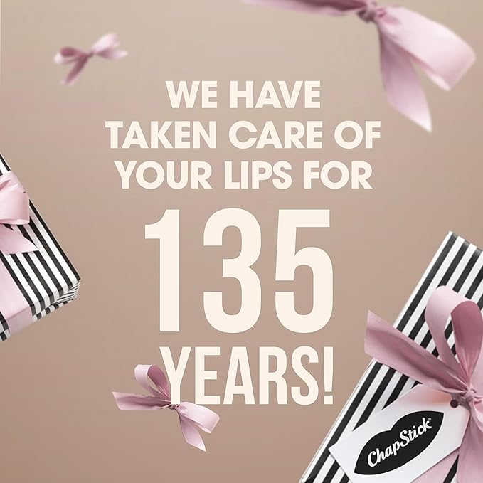 ChapStick Classic (1 Box of 12 Sticks, 12 Total Sticks, Cherry Flavor) Skin Protectant Flavored Lip Balm Tube, 0.15 Ounce Each, 12 Count (Pack of 1)