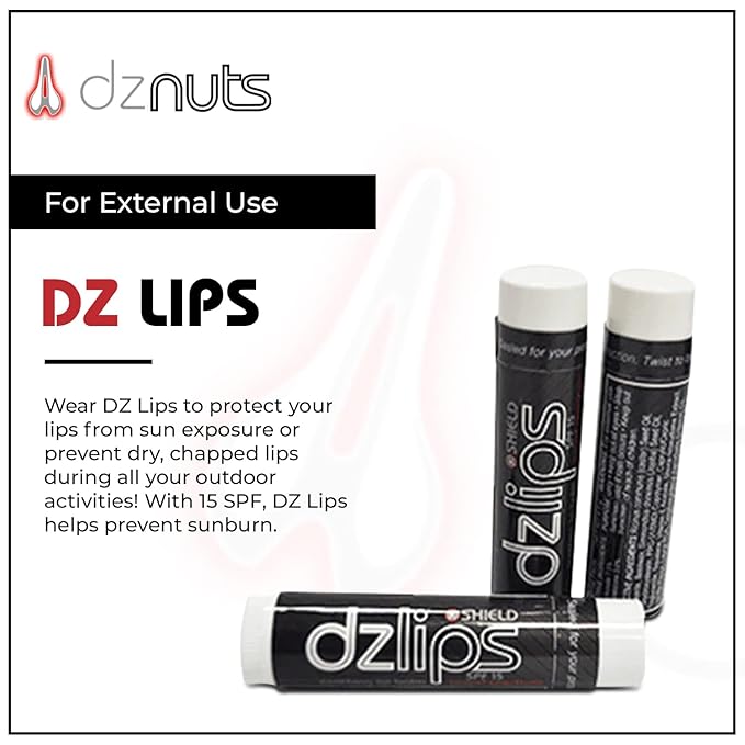 DZ Lips Care - Lip Repair, Protectant, Moisturizing Balm (DZ Lips + Men's Pro Chamois Cream)