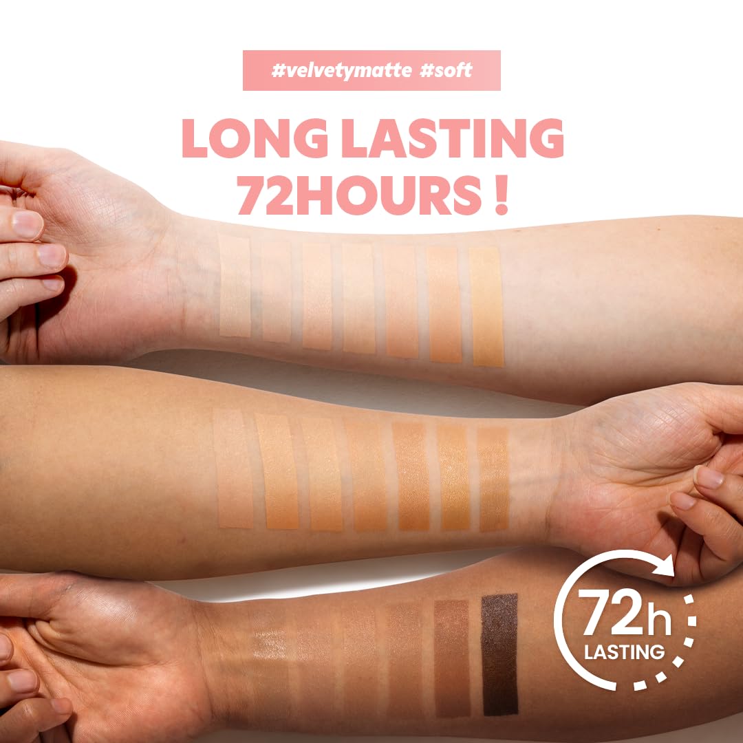 [*Mini Size*] TIRTIR All Cover Pink Cushion | Korean Cushion Foundation, (#43N Deep Cocoa, 0.15 Fl Oz)