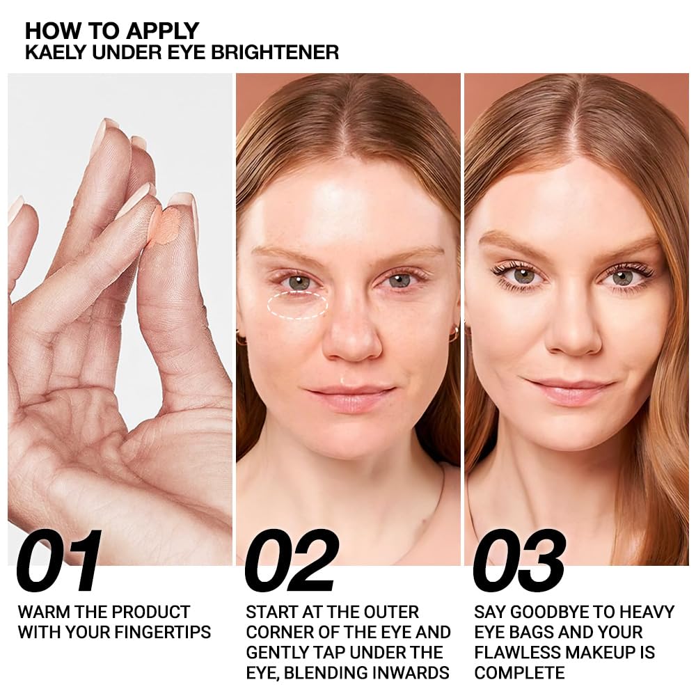 evpct 2Pcs under Eye Brightener, Nourishing Luminous under Eye Concealer Color Corrector for Dark Circles, Waterproof Naturactor Concealer Pot make up for face Eye Ring corrector de ojeras,09# Vanilla