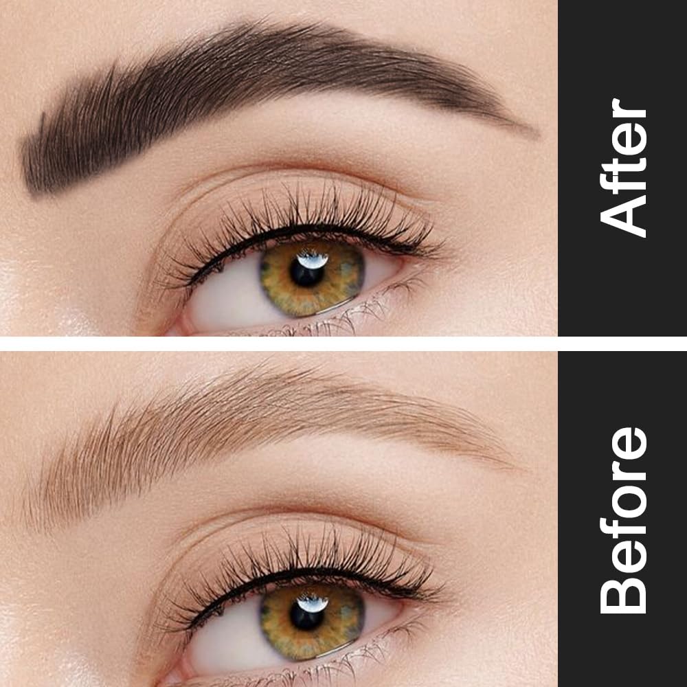 Kaely 2Pcs Eyebrow Gel Waterproof,Longwear Tinted Eye Brow Mascara,Eyebrow Color Makeup kit,maquillaje gel para cejas a prueba de agua,Long Lasting Eyebrows Vegan cosmetics,05 Brunette